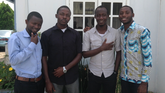 (L-R) Hadi Mukaila, Samuel Dzidzornu, Aliu Wahab, & Francis Kofigah