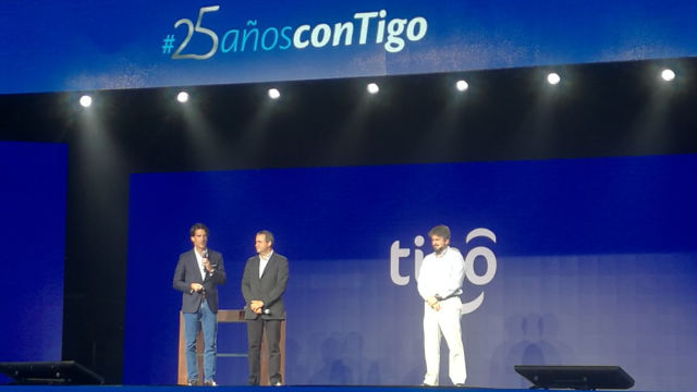 Millicom CEO Mauricio Ramos, EVP COO LatAm Esteban Iriarte and Paraguay GM Jose Perdomo lead TIGO's 25th anniversary celebrations