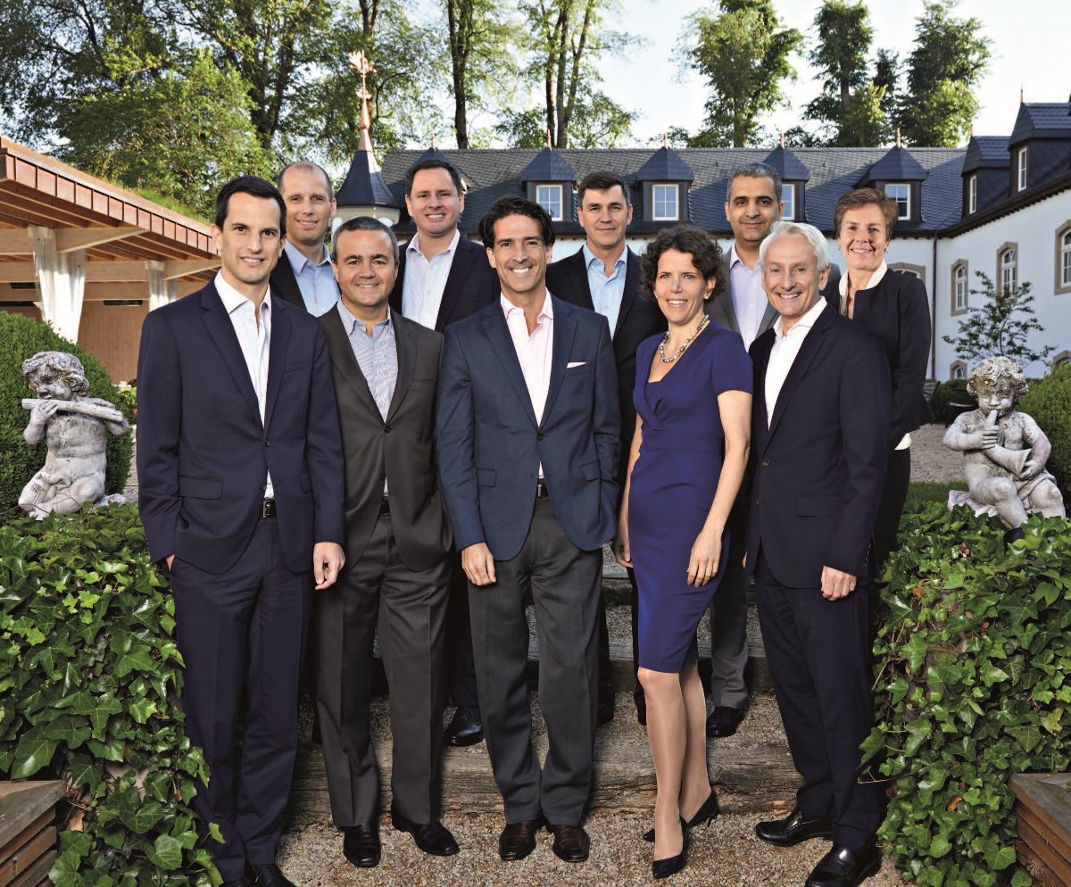 (Back row L to R: HL Rogers, Salvador Escalon, Xavier Rocoplan, Mohamed Dabbour, Susy Bobenrieth: Front row L to R: Rodrigo Diehl, Esteban Iriarte, Mauricio Ramos, Rachel Samrén, Tim Pennington)